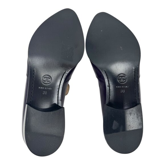 Chanel Loafers Purple – Glazed Calfskin Pre-Fall 2015 Karl Lagerfeld EU 38 - Picture 6 of 7